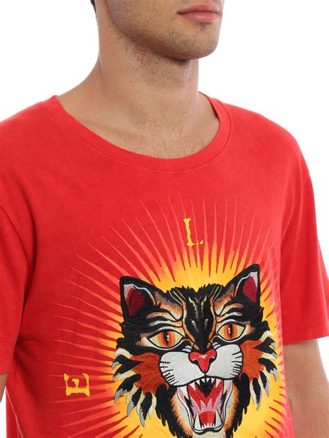 washed t shirt with gucci print replica|angry cat t shirt gucci.